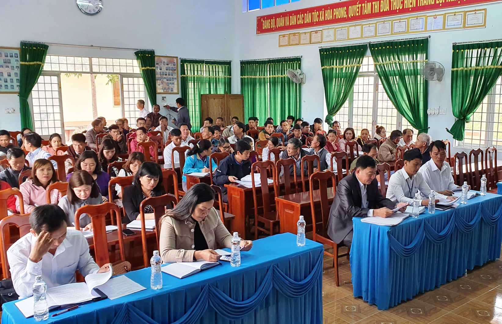 Đảng uỷ xã Hoà Phong tổ chức Hội nghị tổng kết năm 2019